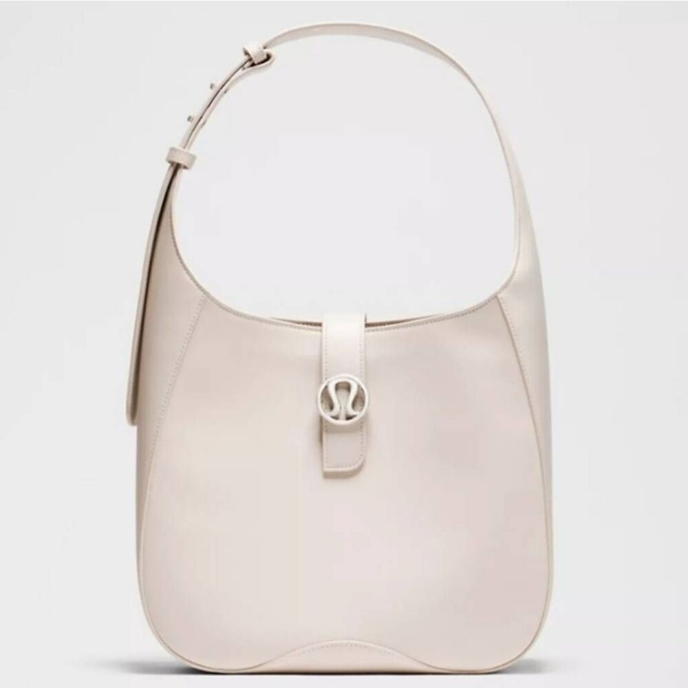 Lululemon Shoulder Bag Leather Alternative Cashew Cream with Dust Bag New